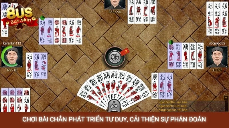 Bài chắn online - Hướng dẫn chi tiết cho tân thủ 8US 4 Chơi bài Chắn phát triển tư duy, cải thiện sự phán đoán