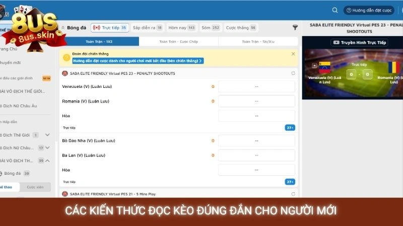 Cách đọc kèo nhà cái 8US chuẩn xác cho người mới bắt đầu 3 Các kiến thức đọc kèo đúng đắn cho người mới