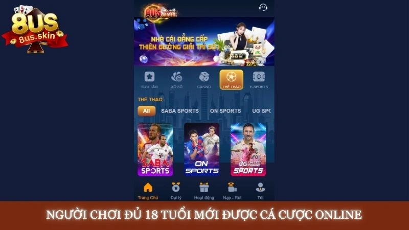 Người chơi đủ 18 tuổi mới được cá cược trực tuyến Người chơi đủ 18 tuổi mới được cá cược trực tuyến