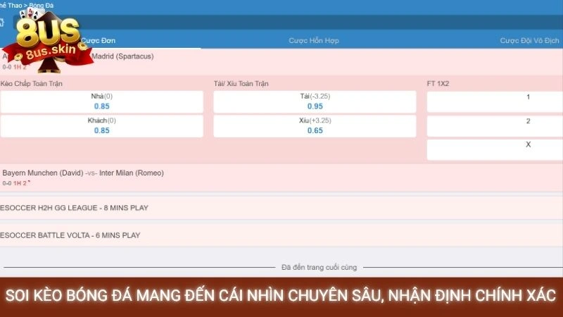 Soi kèo bóng đá 8US - Nhận định chuyên gia, tỷ lệ thắng cao 2 Soi kèo bóng đá mang đến cái nhìn chuyên sâu, nhận định chính xác