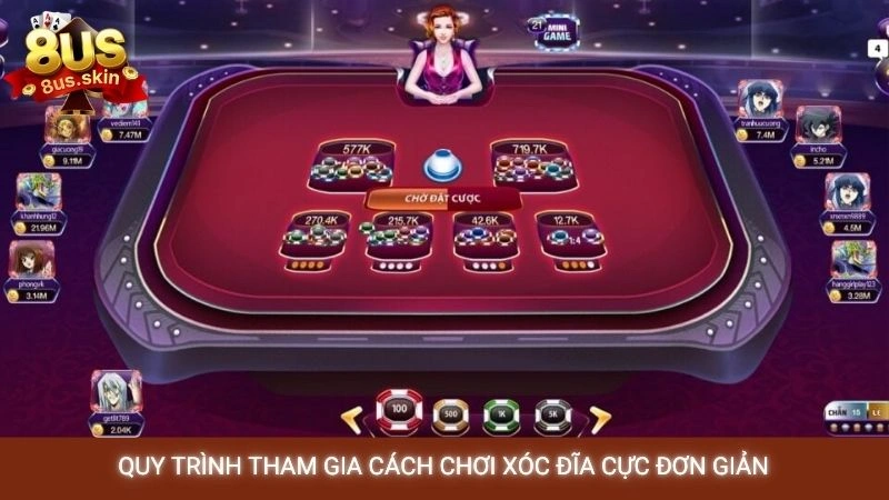 Xóc đĩa online 8US - Hướng dẫn đọc vị, bắt cầu chuẩn nhất 3 Quy trình tham gia cách chơi xóc đĩa cực đơn giản